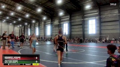 90 lbs Semis - R1 Wb - Kennedy Hogan, Charlies Angels Pink vs Peyton Dodd, Beast Mode Green