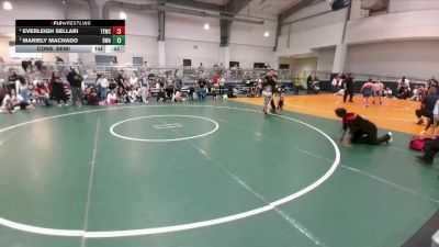 41 lbs Cons. Semi - Everleigh Sellari, Texas Elite Wrestling Club vs Mariely Machado, Bandas Wrestling Academy