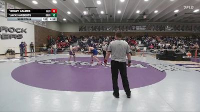 215 lbs Semifinal - Brady Calmes, Glenrock vs Jack Harberts, Douglas