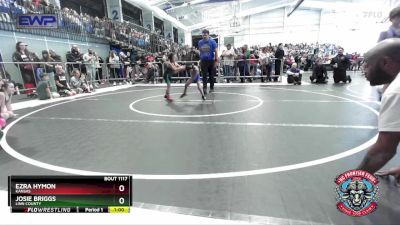 46 lbs Quarterfinal - Josie Briggs, Linn County vs Ezra Hymon, Kansas
