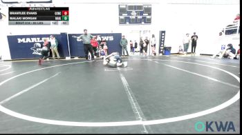 85 lbs Rr Rnd 2 - Brantlee Evans, Cotton County Wrestling Club vs Malaki Morgan, Marlow Outlaws