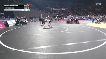 6A Boys 106 lbs Cons. Round 3 - Sebastian Brooks, McDaniel Boys vs Bryson Rex, McMinnville Boys