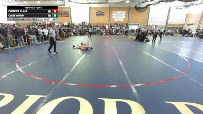 120 lbs Consi Of 8 #2 - Cooper Blair, Edward Little vs Cale Wood, Haverhill