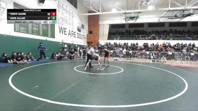 132 lbs Semifinal - Jake Allan, Villa Park vs Tripp Saire, Huntington Beach