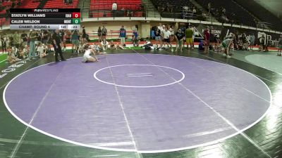 92 lbs Champ. Round 4 - Statlyn Williams, Idaho vs Caleb Weldon, Montana
