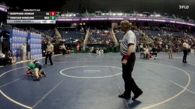 3A 113 lbs Cons. Round 3 - Sheppard Homan, Enka High School vs Tristian Winburn, West Brunswick High School