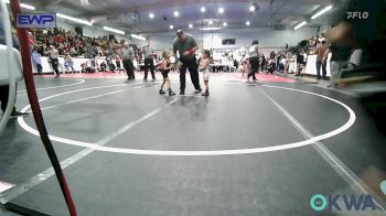 36 lbs Rr Rnd 2 - Clara Collier, Sperry Wrestling Club vs Elliana Wolf, Claremore Wrestling Club