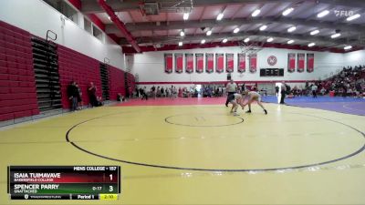 157 lbs Cons. Round 4 - Isaia Tuimavave, Bakersfield College vs Spencer Parry, Unattached