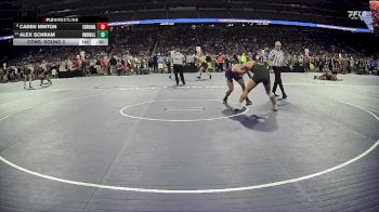 D3-190 lbs Cons. Round 2 - Alex Schram, Saginaw Swan Valley vs Caden Minton, Corunna