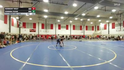 125 lbs Cons. Round 4 - Harmony Wolf, Middleton vs Corrina Tovar, Borah