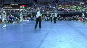 2A-120 lbs Champ. Round 2 - Zach Homan, Independence vs Eli Edfors, Central DeWitt