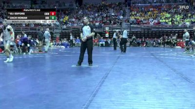 2A-120 lbs Champ. Round 2 - Zach Homan, Independence vs Eli Edfors, Central DeWitt