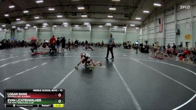 75 lbs Round 2 - Evan Lichtenwalner, The Hunt Wrestling Club vs Logan Rang, Mayfield Mat Academy