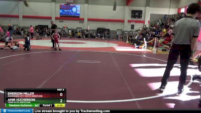 55 lbs Quarterfinal - Amir Hucherson, Tiger Elite Wrestling vs Emerson Miller, Alexander City Youth Wrestling