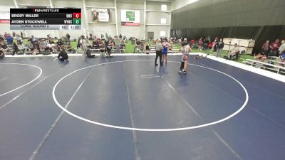 16U Boys - 190 lbs Cons. Round 2 - Brody Miller, Bloomington Wrestling Club vs Ayden Stockwell, Waupun Youth Wrestling Club