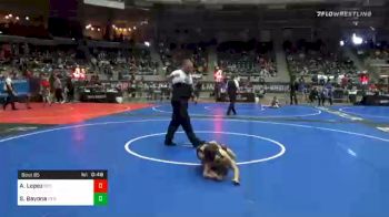 55 lbs Consolation - Aaron Lopez, Red Wave Wrestling vs Slate Bayona, Red Wave Wrestling