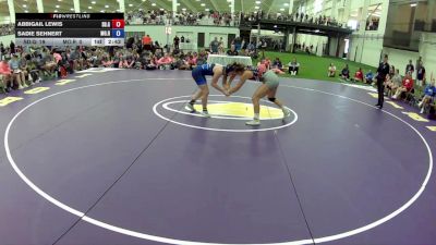145 lbs Abbigail Lewis, South Dakota Gold vs Sadie Sehnert, Missouri Red