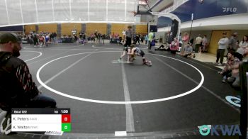 64-70 lbs Rr Rnd 3 - Kinsley Peters, Harrah Little League Wrestling vs Kaygan Walton, El Reno Wrestling Club