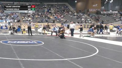 120 lbs Semifinal - Blake Lemaster, Martin County High School vs Jackson Wells, Harrison County