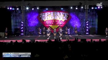 Cheer Factor - JUNIOR X [2025 L6 Junior Day 1] 2025 Spirit Sports Worcester Nationals