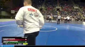 106 lbs Cons. Semi - Vernon Copenhaver, Williston vs Hudson Egeberg, Bismarck