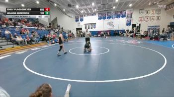 145 lbs Cons. Round 2 - Willow Anderson, Tongue River vs Emily Plaggemeyer, Wright