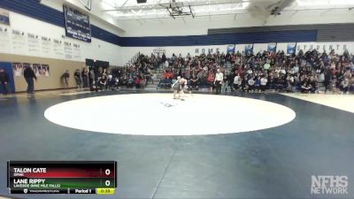 160 lbs Cons. Semi - Lane Rippy, Lakeside (Nine Mile Falls) vs Talon Cate, Omak