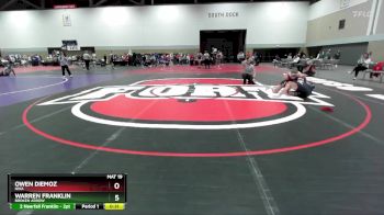 165 lbs Cons. Round 4 - Warren Franklin, Broken Arrow vs Owen Diemoz, Nixa