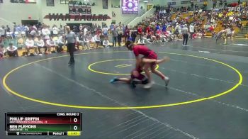 175 lbs 2nd Wrestleback (16 Team) - Phillip Griffin, Holy Innocents Episcopal vs Ben Plemons, Chestatee