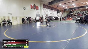 110 lbs Champ. Round 3 - Keira Grantham, Otay Ranch vs Janan Albouriny, Irvine