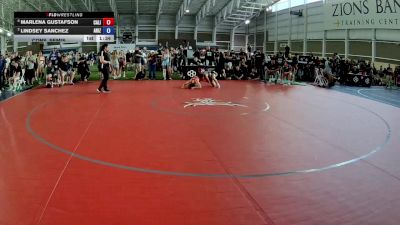 130 lbs Cons. Semis - Marlena Gustafson, California vs Lindsey Sanchez, Arizona