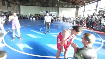 125-135 lbs Rr Rnd 3 - Raniyah Adkins, Pin-King All Stars vs Jordyn Renfrow, Fort Gibson Youth Wrestling