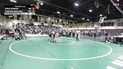 69 lbs Cons. Round 1 - Surya Johnson, Rancho Bernardo WC vs Caroline Rebolledo, Team Temecula Wrestling Club