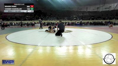 123 lbs Final - Braden Perez, Owasso Junior High vs Conner Chancellor, Team Tulsa Wrestling Club