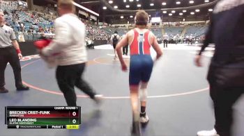 6A - 132 lbs Champ. Round 1 - Leo Blanding, Olathe Northwest vs Brecken Crist-Funk, Manhattan