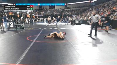 100 lbs Consi Of 16 #2 - Eliana Caro, Amador Valley (NC) vs Abigail Marquez, Marina (SS)