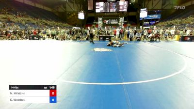 144 lbs Cons 16 #1 - Nathan Hines, WI vs Chance Woods, IL