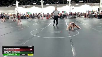 56 lbs Round 5 (6 Team) - Jackson Claycomb, U2 Starts & Stripes vs Deaglan Harrison, Mat Warriors Blue