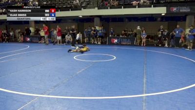 77 lbs Quarters - Kash Harrison, Wave Wrestling Club vs Elias Inniss, Team Nazar Training Center
