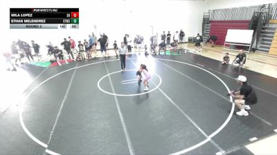 45 lbs Round 3 - Ethan Melendrez, SoCal Hammers vs Mila Lopez, SoCal Hammers