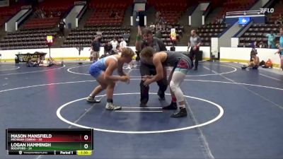 180 lbs Finals (8 Team) - Mason Mansfield, Michigan Cobras vs Logan Hammingh, Rockford