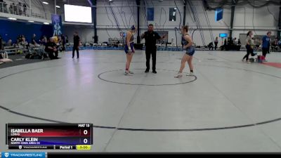 170 lbs 7th Place Match - Isabella Baer, Loras vs Carly Klein, North Iowa Area CC