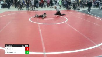 46 lbs Quarterfinal - Charlee Martin, Bear Cave WC vs Nehemiah Rosales, Jefferson WC