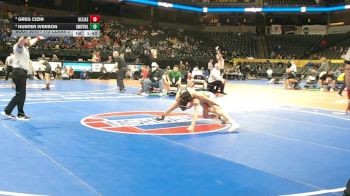 113 Class 3 lbs Champ. Round 1 - Greg Cizin, Helias Catholic vs Hunter Iverson, Smithville
