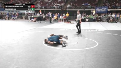 D 1 132 lbs Champ. Round 1 - Hayden Boudreaux, Southside vs Caleb Herod, Slidell
