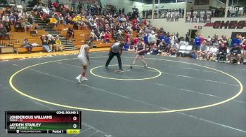 120 lbs 2nd Wrestleback (16 Team) - Jonderious Williams, Troup vs Jayden Starley, West Laurens