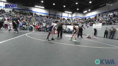 61 lbs Quarterfinal - Charles (CJ) Langland, Noble Takedown Club vs Ruger Elizondo, Blue Devil Wrestling