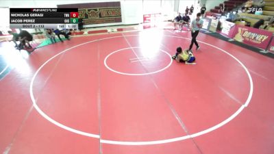 113 lbs Champ. Round 1 - Jacob Perez, Gahr High School vs Nicholas Geragi, Titan Wrestling Academy