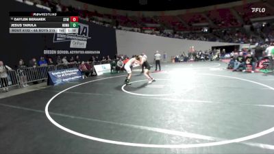 4A Boys 215 lbs Champ. Round 1 - Daylen Beranek, St. Helens Boys vs Jesus Tarula, North Marion Boys