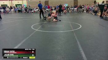 130 lbs Quarterfinal - Brian Yates, Wicomico Wolverines vs Jacob Fain, Machine Shed Wrestling